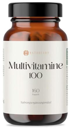 Multivitamine 100. Für das Immunsystem und die allgemeine Gesundheit. 160 Kapseln für 160 Tage (160 kapseln, Geschmacksneutral)