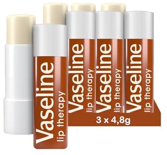 Vaseline Lip Therapy Cocoa Butter | Balsamo labbra colorato con burro di cacao e karité (Cocoa 3 x 4_8g)