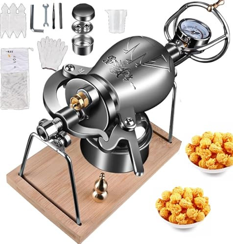CañóN Palomitas MaíZ Manual MáQuina Hacer Palomitas MaíZ Alta PresióN MáQuina Hacer Palomitas MaíZ Chinas MáQuina Hacer Arroz Inflado MáQuina Palomitas MaíZ Teatro Aire Libre(325ml)