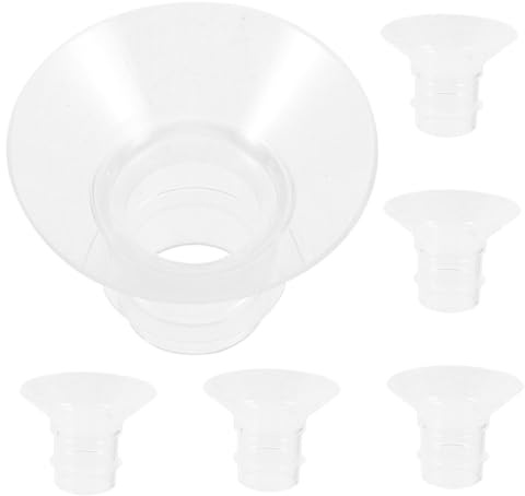 DECOMELODY 5 pezzi Inserti Flangia Silicone per Tiralatte Elettrico e Indossabile Superficie Liscia e Sicura Accessori Compatibili per Allattamento Confortevole