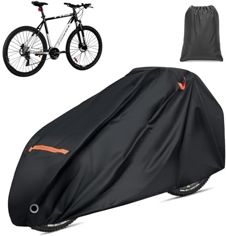 Cykelskydd vattentätt lasthjul, slitstark presenning av 420D Oxford UV-skydd, regnskydd för lastcykel och trehjuling, cykelskydd för utomhusbruk (270 x 74 x 63 cm)
