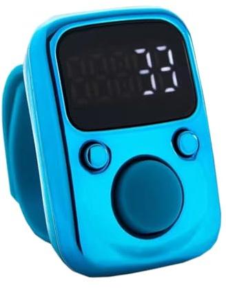 Clicker intelligente con digitale - Contatore manuale elettronico (1 pezzo) con display LCD, cinturino in silicone regolabile, contatore di giri per sport, di assistenza scolastica