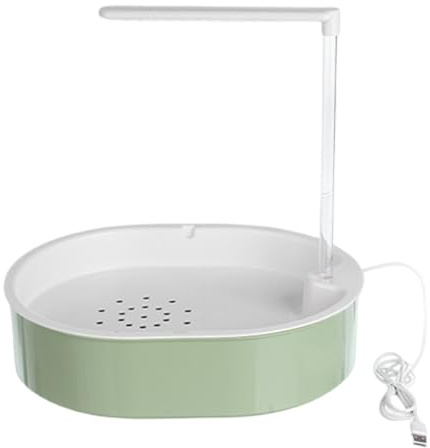 Fågeldusch För Fåglars Bad Automatiskt Rinnande Vattenkar | Med Pump Och Rinnande Vatten USB Drivet Undulatbad För Små och Mellanstora Conure Burar, Användbar Utomhus, Inomhus, på