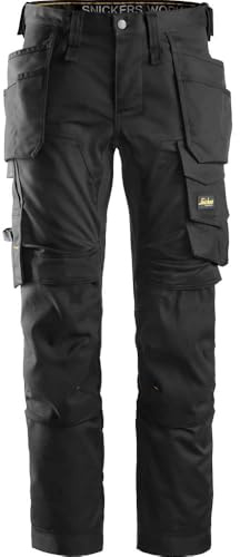 Snickers Workwear Herren arbejdstøj Pants, Schwarz, 48 EU
