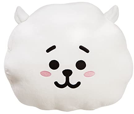 AURORA 61464 BT21 Official Merchandise, RJ Plush Cushion, White,Medium