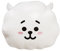AURORA 61464 BT21 Official Merchandise, RJ Plush Cushion, White,Medium