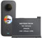 Adicop Insta 360 One X2 Akku Backup 1800mAh/Ersatz für 360 X2 Zubehör, Mini tragbarer Akku kompatibel mit insta360 X2, bietet zusätzliche 60-80 Minuten Aufnahmezeit(Batterie Nicht wasserdicht)