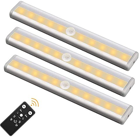 Yunseity Barra Luminosa a LED Magnetica 2 luminosità Dimmer Continuo, Telecomando, Funzione Timer, Uso Versatile