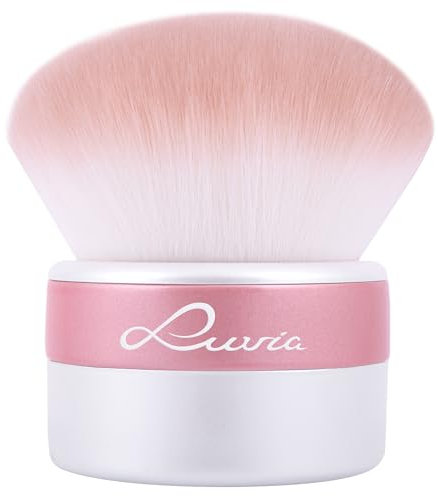 XXL Kabuki Pinsel Luvia, Puder Schminkpinsel, XXL Puder Pinsel für das Gesicht, Bronzer, Blush, Contour, Highlighter, veganer Kosmetikpinsel // Kabuki Brush - Candy
