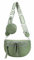 ITALYSHOP24 Damen Tasche Umhängetasche Brusttasche Muster Gürtel Bauchtasche Crossbody Gürteltasche Hüfttasche Crossover Bodybag Schultertasche Handytasche Leder Optik Mint M