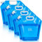 ElevaPulse 4 Stück Wasserkanister Faltbar, Wasserkanister 10L, Faltbarer Wasserkanister, Wasserkanister Camping, Wasserbehälter, für Outdoor Festival Camping Zubehör