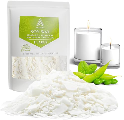 Auroh Premium Natural Soy Wax for Candle Making (1, Kilograms)