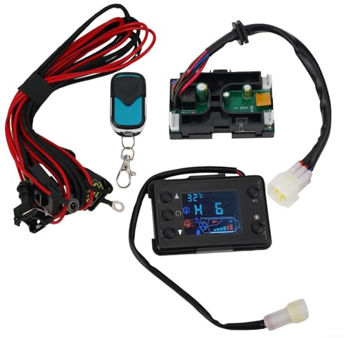 Scheda di controllo del riscaldatore diesel ad aria da 12 V con cablaggio remoto e display LCD per riscaldatore da parcheggio da 3 KW 5 KW 8 KW compatibile con vari modelli