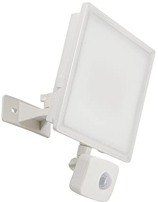 Xanlite Projecteur lumiere exterieur - Projecteur extérieur led - Spot exterieur led - Spot eclairage led exterieur - Projecteur extérieur blanc à détection LED intégrée - PR50WMDB