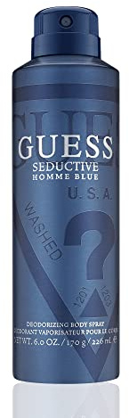 Guess Guess Seductive Homme Blue Men Body Spray, 6 Ounce (Pack of 1)