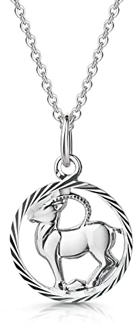 Xaana Anhänger Sternzeichen Steinbock inkl. Kette 42/45 cm 925er Sterlingsilber AMZ0525