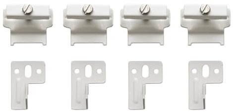Anvil | White Column Radiator Wall Brackets, Set of Four |