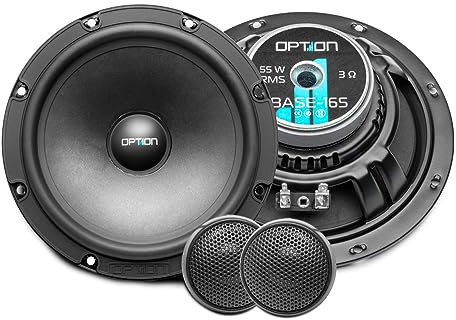 Option BASE-165-2 Système d'enceintes de voiture 2 voies 16,5 cm 3 Ohm, 88 dB, 55 W RMS