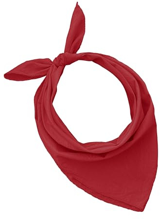 JOPHY & CO. Lot de 3, 5, 10 bandanas 100% coton pour femme, homme, enfant, couleur unie et/ou motif paisley, cod.A644, Bordeaux, Couleur Unique, Set 5 pz