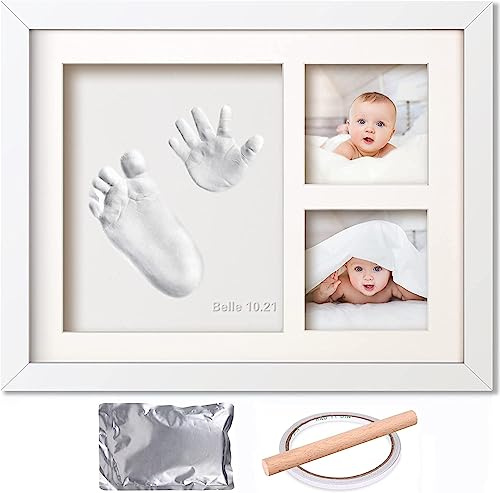 Kit per impronte di mani e piedi del bambino, regalo personalizzato per neonati e ragazzi, ricordo per baby shower, regali per neo genitori, cornice portafoto per bambini e decorazione per la