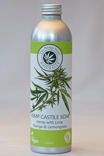 The Hemp Store Hemp Castile Liquid Soap with Lime Orange & Lemongrass 250ml