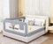 Lsbod Toddlers Bed Rails Extra Long Swing Down Baby Bed Guards Fold Down Safety Bedrail with Dear Pattern Kids Guardrail for Twin Double Full Size Queen King(1side 200cm L)