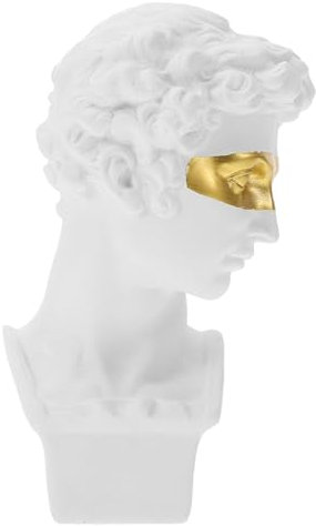 HOMSFOU Kunstharz Porträtskulptur Büstenstatue Für Tischschmuck Kreative Haushaltsdekoration Statuenverzierung Als Fotorequisite