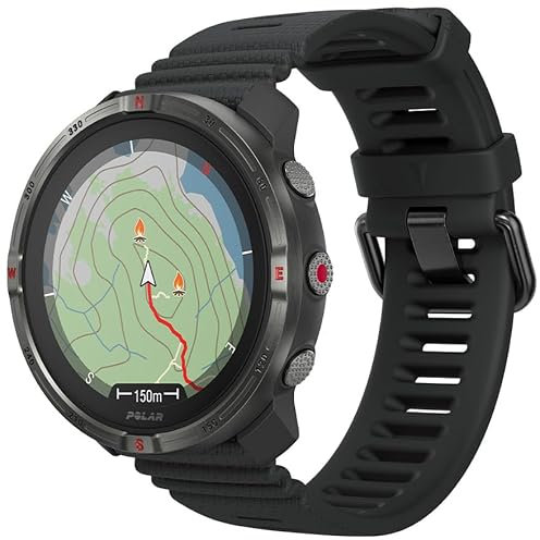 Polar Grit X2 Outdoor Multisport GPS Uhr - AMOLED Display, Offline Karten, Dual-Frequency GPS, Handgelenk EKG, Elixir Biosensing, TrainingPeaks, SpO2, bis zu 7 Tage Akkulaufzeit