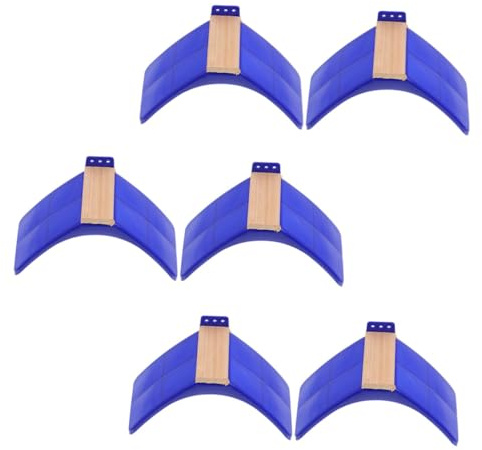 SHINEOFI 6 Stück Tauben Sitzbrett aus Massivem Holz mit Stabilem Kunststoffsockel Langlebiger Vogel Rastständer rutschfeste Sitzstange für Brieftauben und Ziervögel Robustes Vogelkäfig