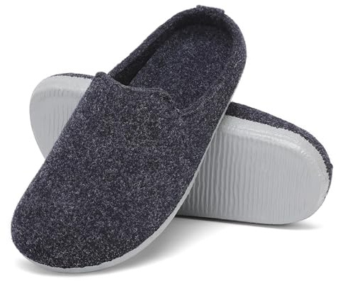 Mishansha Zapatillas Casa Mujer Pantuflas Fieltro Hombre Tallas 36-47 | Zapatos Casas, Invierno Zapatillas Casa cómodo, Fieltro suave Zapatos, Antideslizantes y Cálidas,Salón Interiores