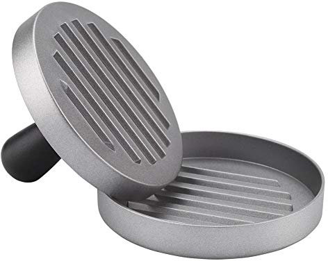Burger Maker, Hamburger Press Aluminum Burger Press Heavy Duty Non-Stick Round Shape Hamburger Patty Maker Perfect Hamburger Mold for Stuffed Burgers Bbq(Burger Press Maker )