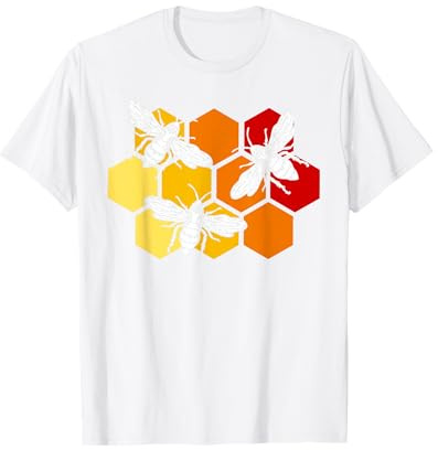Apiculture Retro Nid D'Abeille Apiculteur Ruche Abeille T-Shirt