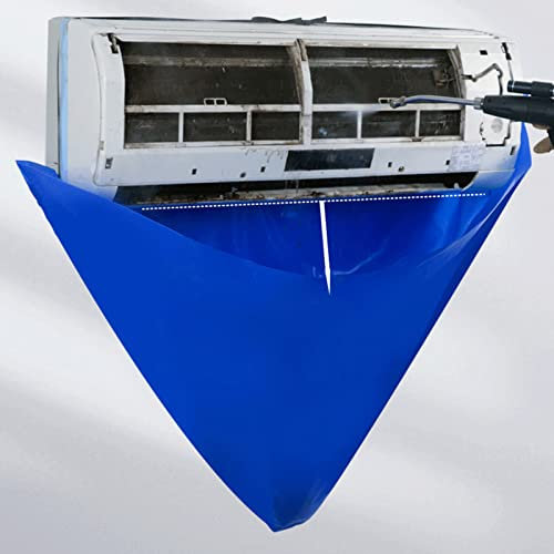 CHICIRIS Air Conditioner Cleaning Cover, Split Air Conditioning Washing Service Bag Waterproof Protector Bag Under Air Condition with Drain Outlet Pipe