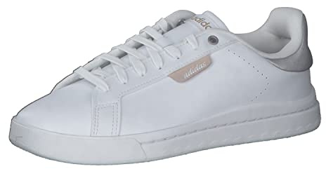 adidas Damen Court Silk Shoes, Cloud white/Cloud white/taupe met, 36 2/3 EU