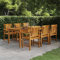 Fasba Gartentisch 200x100x74 cm Massivholz Akazie, Esstisch, Terrassentisch