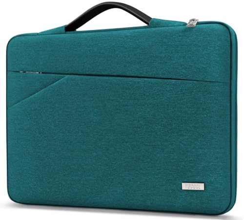 TECOOL 14 Zoll Laptop Tasche Hülle Laptoptasche für 14 Zoll Lenovo HP Dell Acer Asus Notebook Chromebook, Tasche 15,3 MacBook Air M4 M3 M2 Wasserdicht Notebooktasche Stoßfestes Schutzhülle, Teal