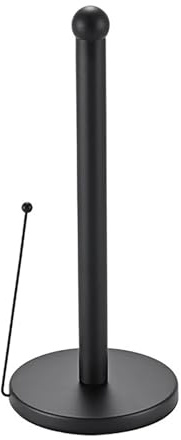 Maykafay Portarrollos Papel Cocinaa, con Brazo Antigiro, Soporte Independiente para Rollos de Cocina comunes, Sin Taladro, Negro