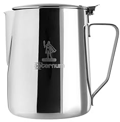 Aeternum, La Divina Re Inox, Bricco Latte con Coperchio, Capacità 900 ml, Non adatto all'Induzione, Acciaio Inox, Argento