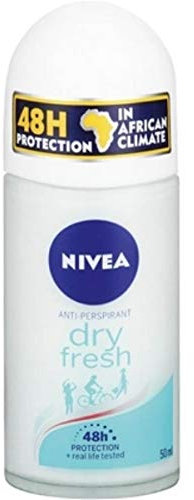 NIVEA Deodorante roll-on da donna Dry Fresh, protezione per 48 ore, confezione da 3 (3 x 50 ml)