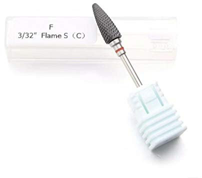 Punte in ceramica per fresa per unghie, per unghie in gel, a grana fine, media e grossa, per rimozione e lucidatura, per pedicure e manicure, confezione da 1, grana fine