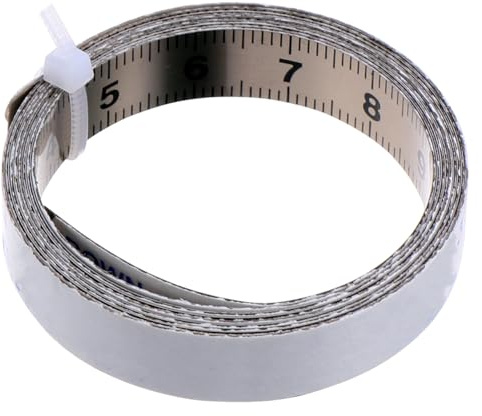 Scicalife Cinta Métrica Autoadhesiva - Cinta Métrica de Acero de 2 M - Regla de Medición Adhesiva para Coser Y Medir Carpintería (De Izquierda a Derecha)