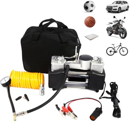 Cocoarm Kompressor 12V För Bil Auto Luftkompressor Mini Bärbar Luftkompressor 150Psi Bildäck Inflator Portable Kit 12V Tryckpump