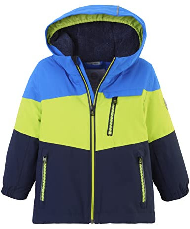 Killtec Unisex Fisw 3 Mns Jckt Skijacke Funktionsjacke mit Kapuze und Schneefang, neon blue, 86-92 EU