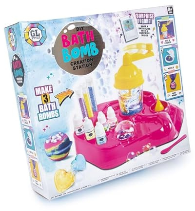 GL Style DIY Bath Bomb Creation Station Kids Make Your Own Colourful Scented Fizzing Bath Bombs Childrens Craft Kit for Ages 8+