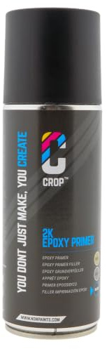 CROP Apprêt époxy 2K - Noir - Aérosol - Protection anticorrosion & excellente adhérence comme apprêt - Séchage rapide & facile à appliquer