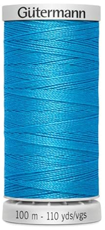 Gütermann Garn M782 Extra stark sytråd polyester 100 m symaskingarn för alla kraftigt stressade sömmar (197 aqua)