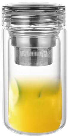 Tekoppar i, med infusionsenhet – kapacitet transparent läckagesäker mugg för servering camping kollegor resor bil utomhus fest familj vän