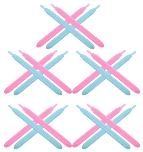 ARTIBETTER Juego de 20 Bolígrafos para Quilling de Papel Ranurados, Herramientas para Manualidades Diy, Plástico Duradero, Colores Rosa Claro y Azul Claro, Adecuado para Proyectos Creativos
