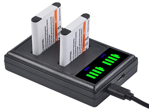 PowerTrust Li-50B Li50B D-Li92 Battery + Charger with Type-C Port for Olympus SP 810 800UZ u6010 u6020 u9010 SZ12 SZ15 SZ16 D755 u1010 SZ30 SZ20 and for Pentax XZ-1 SP-800UZ