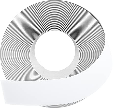 GSCIT Club Melamine Edge Banding, 2 inch x 25ft White Edge Banding with Hot Melt Adhesive Pre-glued Cabinet Edge Banding Flexible White Veneer Edging for Plywood Furniture Table
